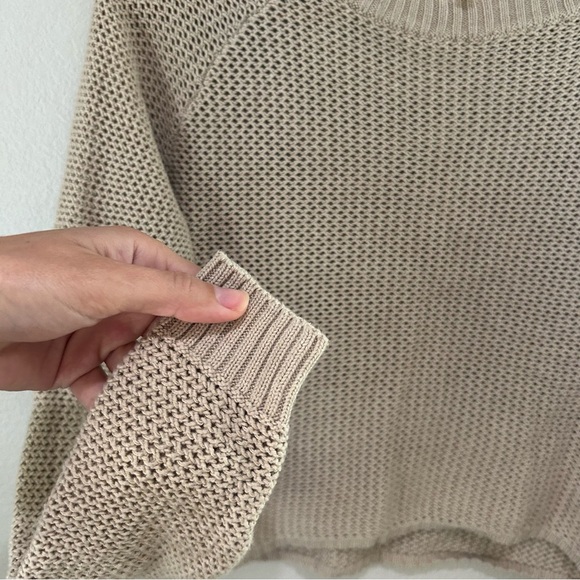 Urban outfitters Silence + Noise tan open knit sweater - Picture 5 of 8